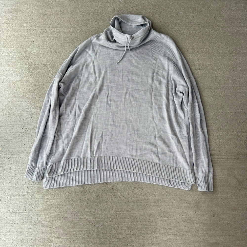 Icebreaker Cool-Lite‎ Merino Wool Sweater Gray Lightweight Knit Women's L